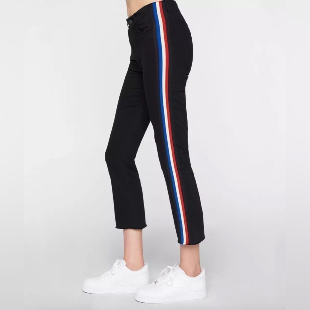 Pam & Gela Flare jeans with stripes